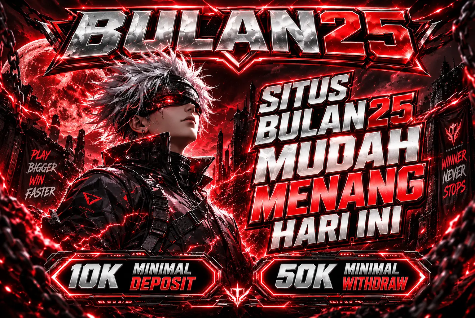 BULAN25 ~ Hadir Dengan 25 Fase Bulan Untuk Membuka Fitur Dan Pola Permainan Spesial